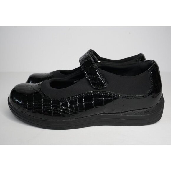 Drew, Rose, Mary Jane Patent Leather Crocodile Embossed Comfort Orthopedic‎ Shoe - Picture 5 of 10